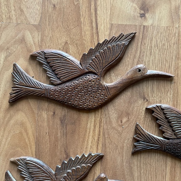 Bird wooden accent sculpture  pieces - Picture 6 of 8